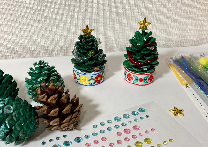 クリスマス工作 簡単クリスマスツリーの作り方ENJOY７のハンドメイドブログ