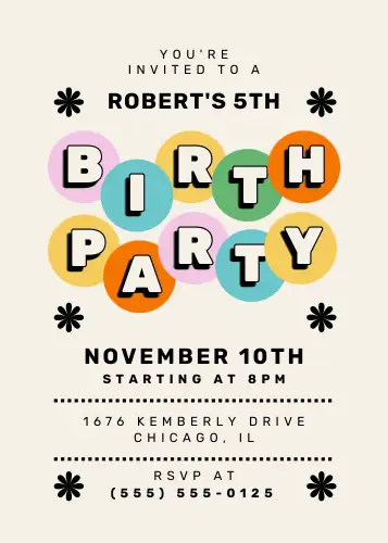 例文あり 簡単おしゃれ！誕生日会招待状の作り方・告知例文やデザイン選びのコツを紹介 - ヨブナラTRENDWEB招待状お役立ちメディア