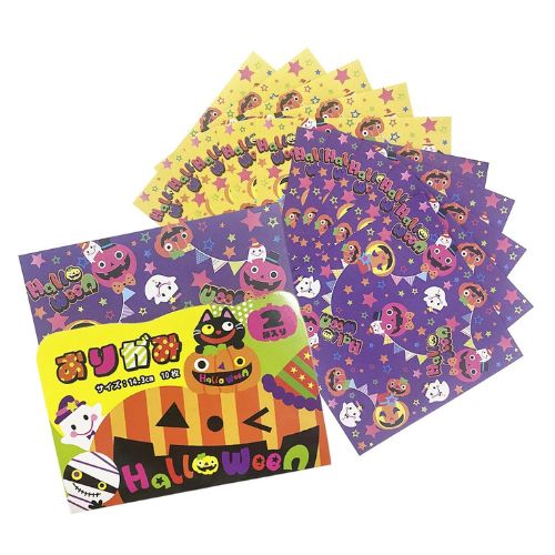 ハロウィン折り紙 簡単なかぼちゃのオバケ ジャックオーランタン の折り方たつくりのおりがみWEBSITE