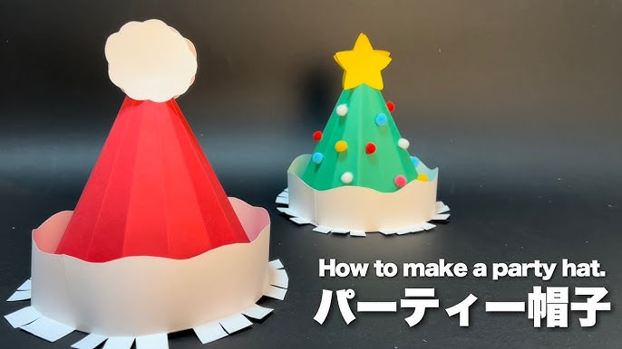 クリスマス折り紙 簡単なサンタさんの帽子の折り方🎅How to make santa'shat 帽子 ぼうし टोपी 圣诞老人的帽子 Christmas おりがみ origami 紙 종이접기