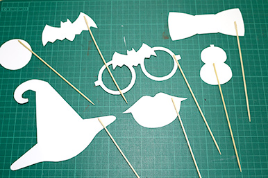 PR-23フォトプロップス ハロウィン 吹き出し4種写真の小道具・写真撮影を楽しむアイテムPR-23飲食店用品・印刷通販のatta アッタ