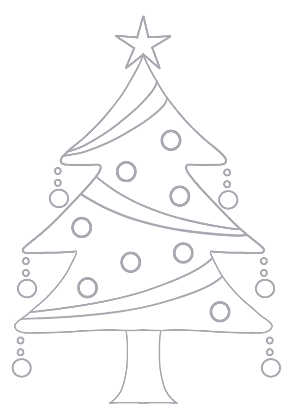 塗り絵のパターン。クリスマス手描きで装飾的要素ベクトルです。クリスマス装飾的な要素からのクリスマス ツリー。のイラスト素材・ベクター Image49035497