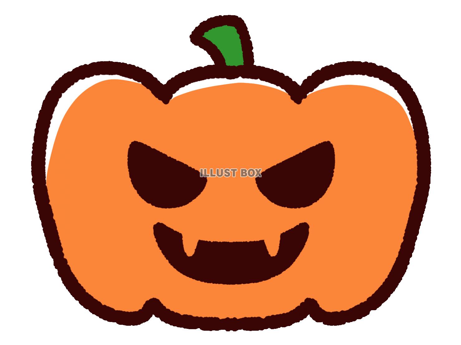 マントを付けたハロウィンのかぼちゃのお化けのイラスト無料のフリー素材 イラストエイト