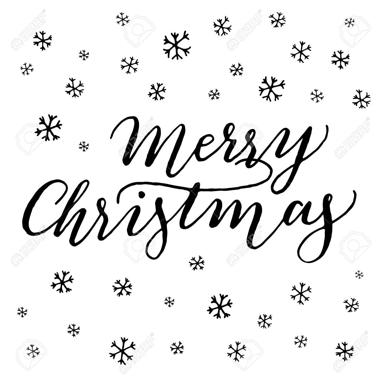 メリークリスマス Merry Christmas のかわいいロゴデザイン 手書き風 イラスト素材7369224- フォトライブラリ