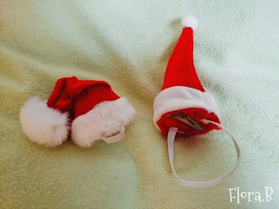 クリスマス100均DIY フェルトで作るサンタの帽子