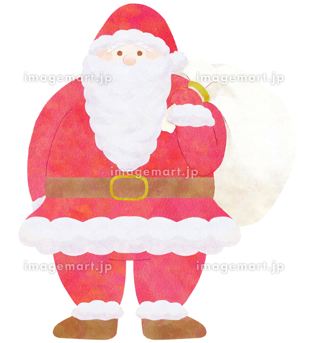 トナカイのそりに乗るサンタさんと雪の夜の背景 かわいいクリスマスイラスト イラスト素材7380362- フォトライブラリ