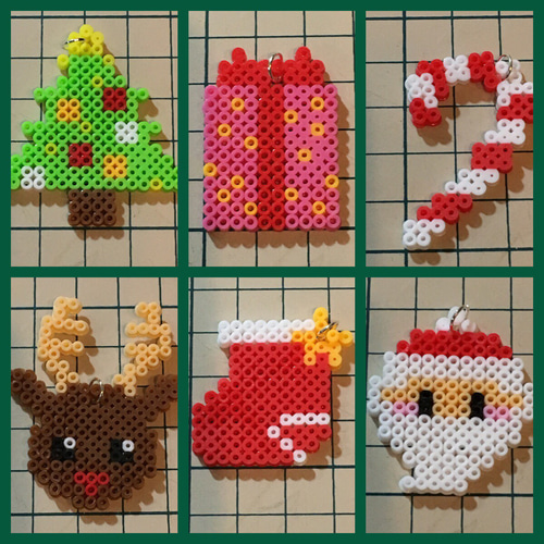 アイロンビーズ図案・季節・イベント 冬・クリスマスベル手作りしてみたよ♪