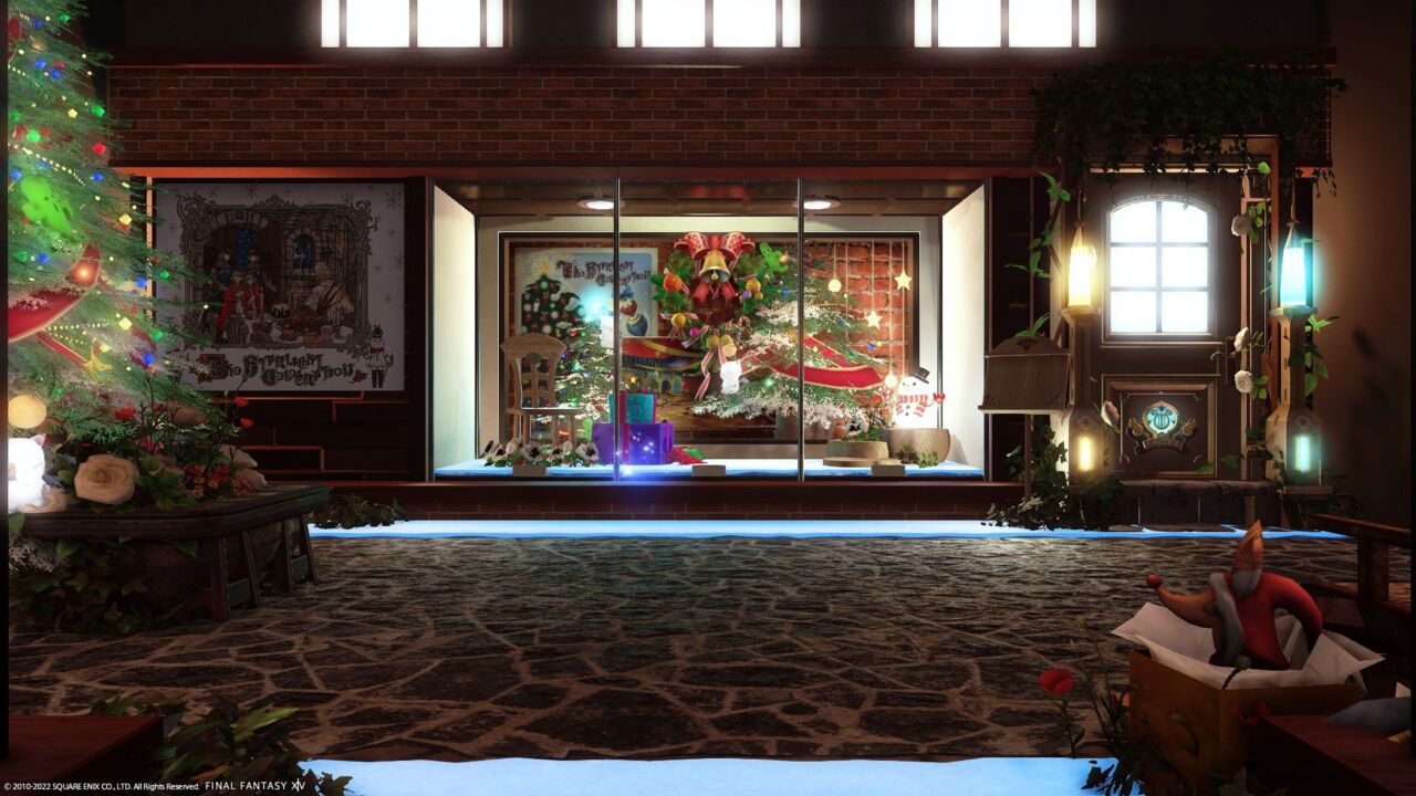 クリスマスショーウィンドウ ディスプレイ城照明 Christmas Tree in ニューヨーク : ショーウインドウ