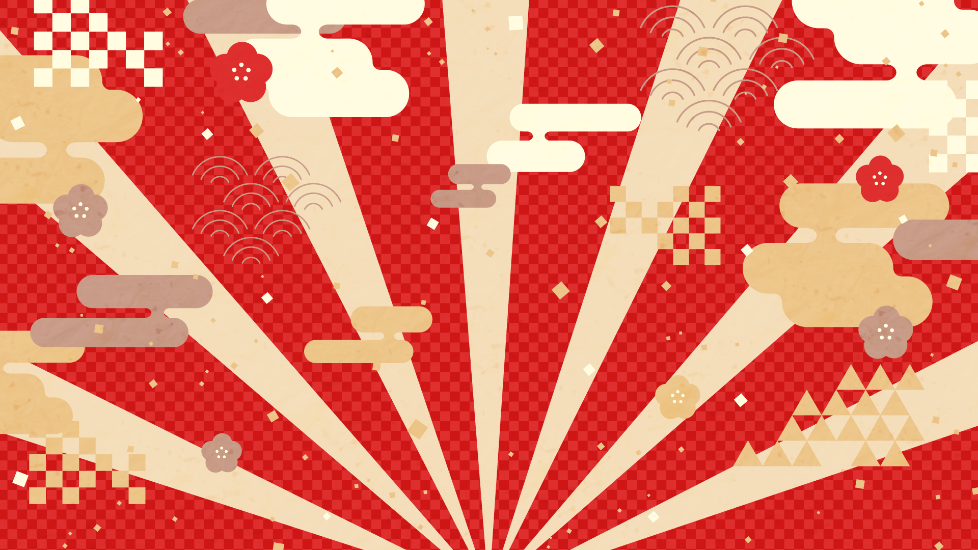 お正月の背景テンプレート 年賀状や正月イベントのデザイン素材のイラスト素材83795869- PIXTA