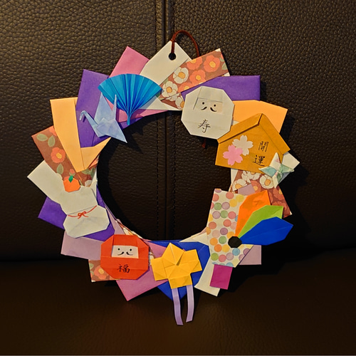 手作り リース 正月