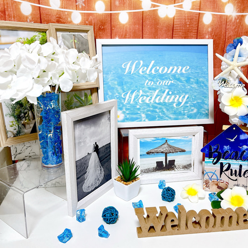 追加料金不要 カラー変更可 ウェルカムスペースセット 結婚式 まとめ売り 造花 追加料金