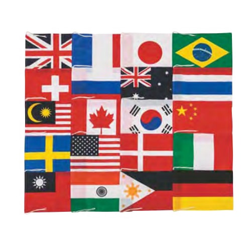 テトロン万国旗 20カ国10ｍ ～ イベントグッズ・イベント用品