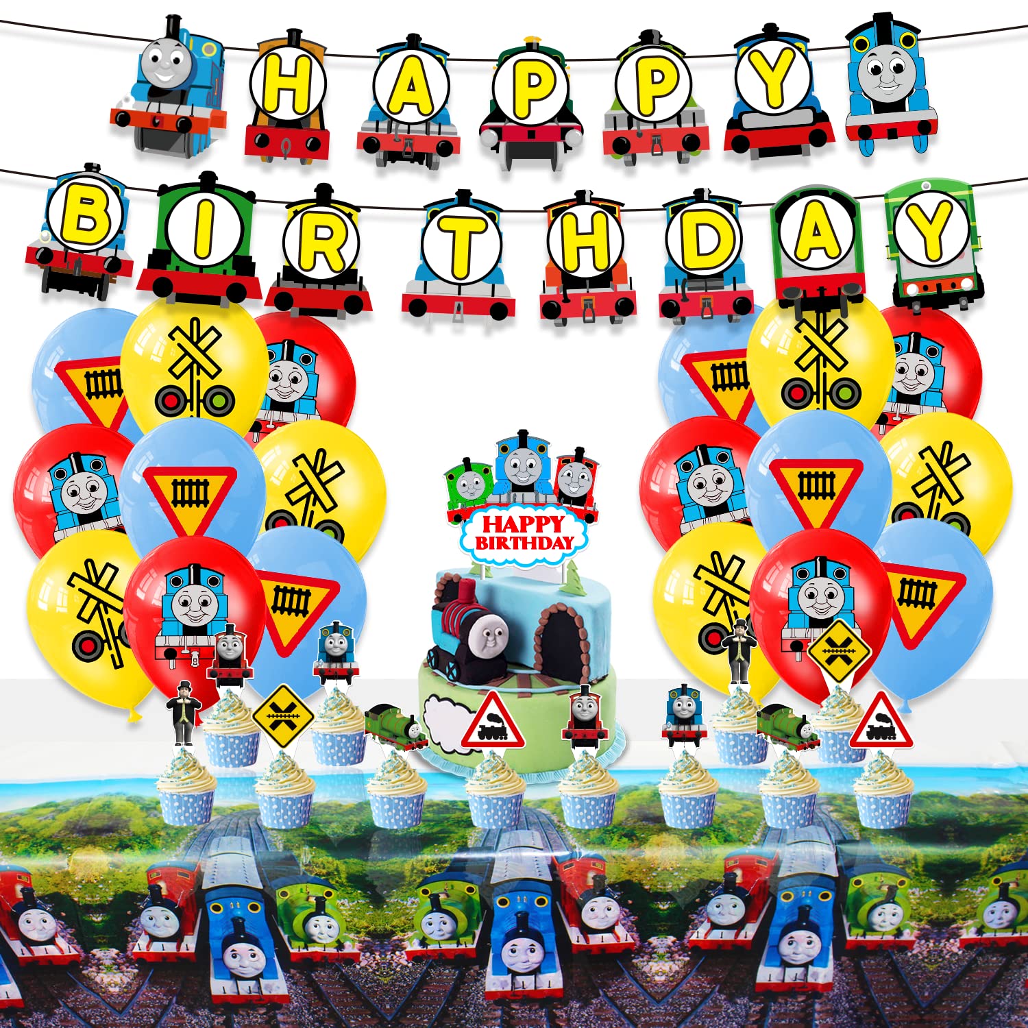 キャラクター お誕生日飾り 壁面飾り 誕生日 トーマス お誕生日会 ハンドメイド