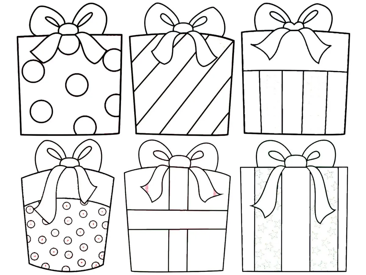 37枚のハッピーバースデーぬり絵：ケーキ、風船、ギフト