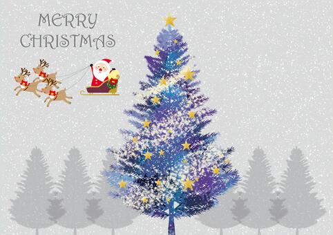 イルミネーションとXmasツリーのイラスト - 無料イラストのIMT 商用OK、加工OK