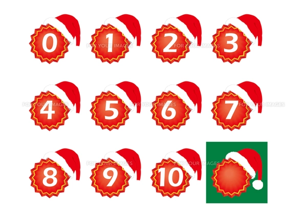 クリスマスの数字のイラスト素材 - PIXTA