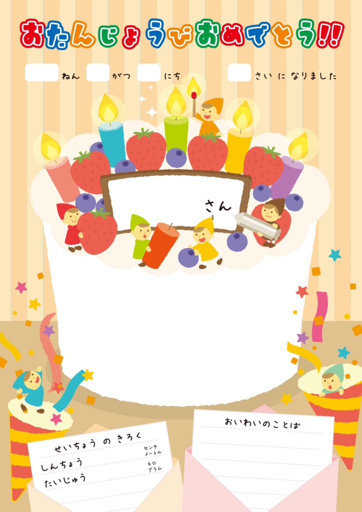 誕生日メッセージの書き方は？バースデーカード無料素材提供