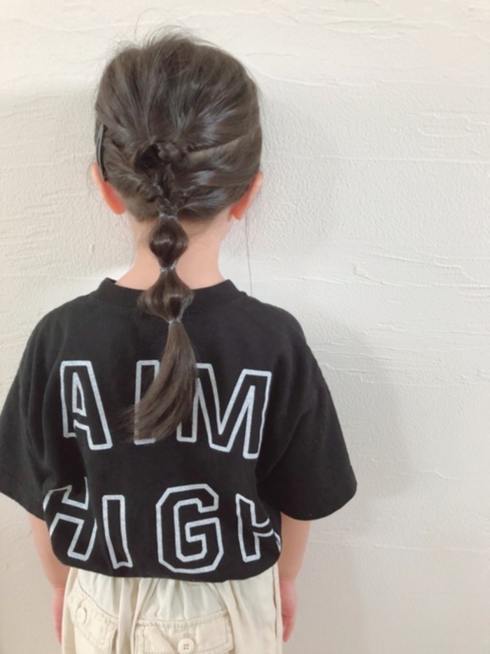 100均で作るクリスマスツリーヘアアレンジ🎄