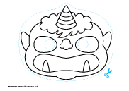 季節のぬり絵_節分 PDF 保育で使える無料素材 ほいくisダウンロード