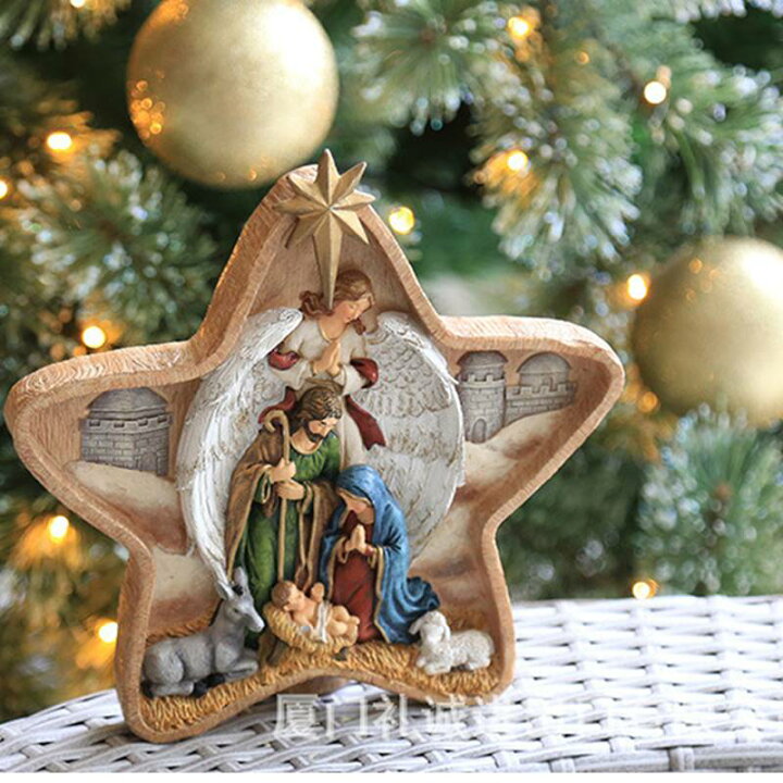 神聖な家族のクリスマスのキリスト降誕のシーンのイラスト素材・ベクター Image 34436396