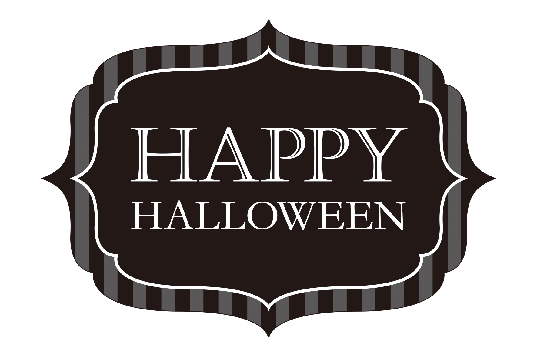 おしゃれな筆記体のハロウインレターバナー 虫ピン付きで立体的に飾れる！HAPPY BIRTHDAYCRAFTS ハピバクラフト 〜誕生日の飾り付けや手作りメッセージカードのお店