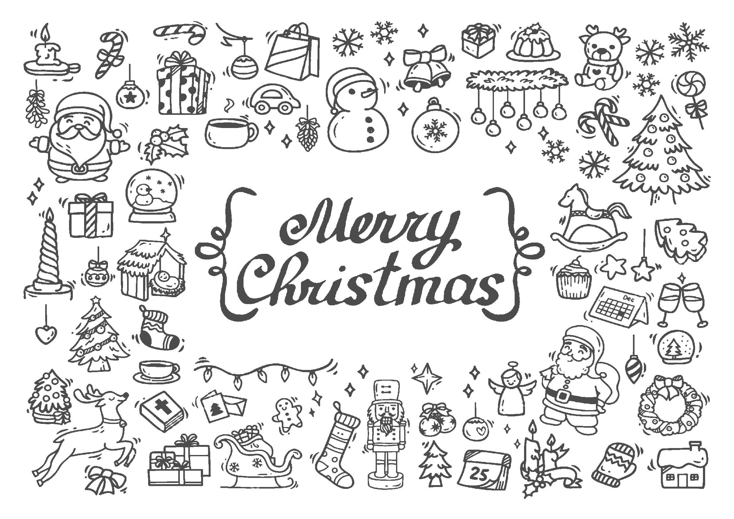 保育士さん保護者の方へ！クリスマスの塗り絵『1２月の子どもぬりえ』 無料ダウンロード！ - neneblog