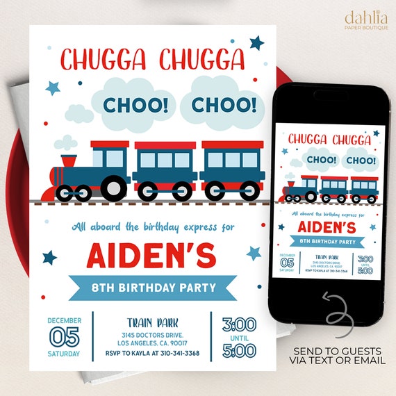 電車のグリーティングカードの動物。お誕生日おめでとうかわいい動物の鉄道車両Premiumベクトル素材