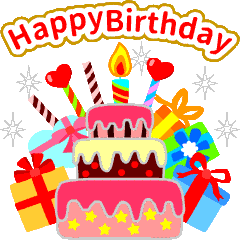 動く♪大人かわいい誕生日＆おめでとう - LINE スタンプLINE STORE