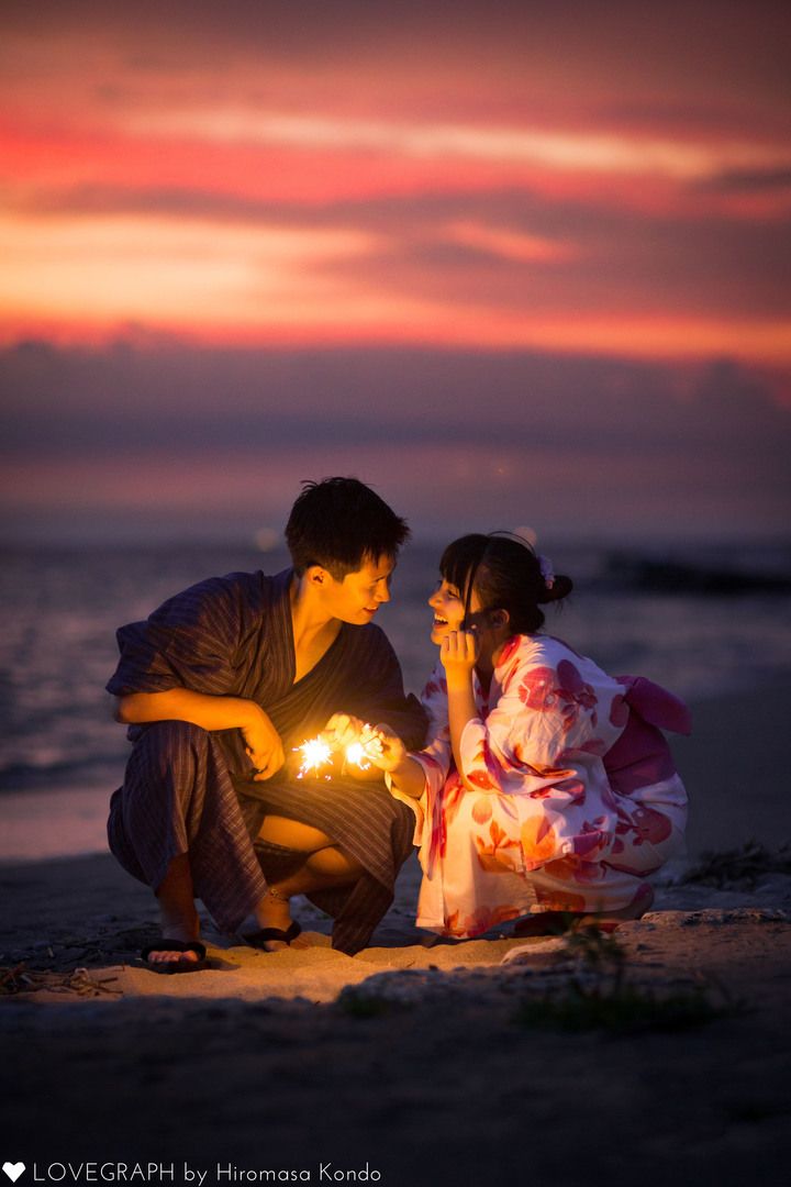 花火大会 写真撮り方カップルTikTok