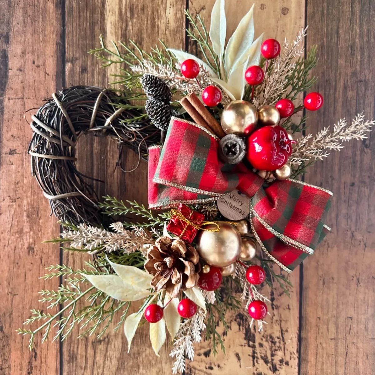 楽天市場 クリスマスリース ドライフラワー 手作りキット インテリア ナチュラル リースクリスマスキャンドルリングキットキャンドル付き マニュアル付き動画付き クリスマス クラフト 手作り ホームデコー クリスマスパーティー テーブルリース : Coppe Craft