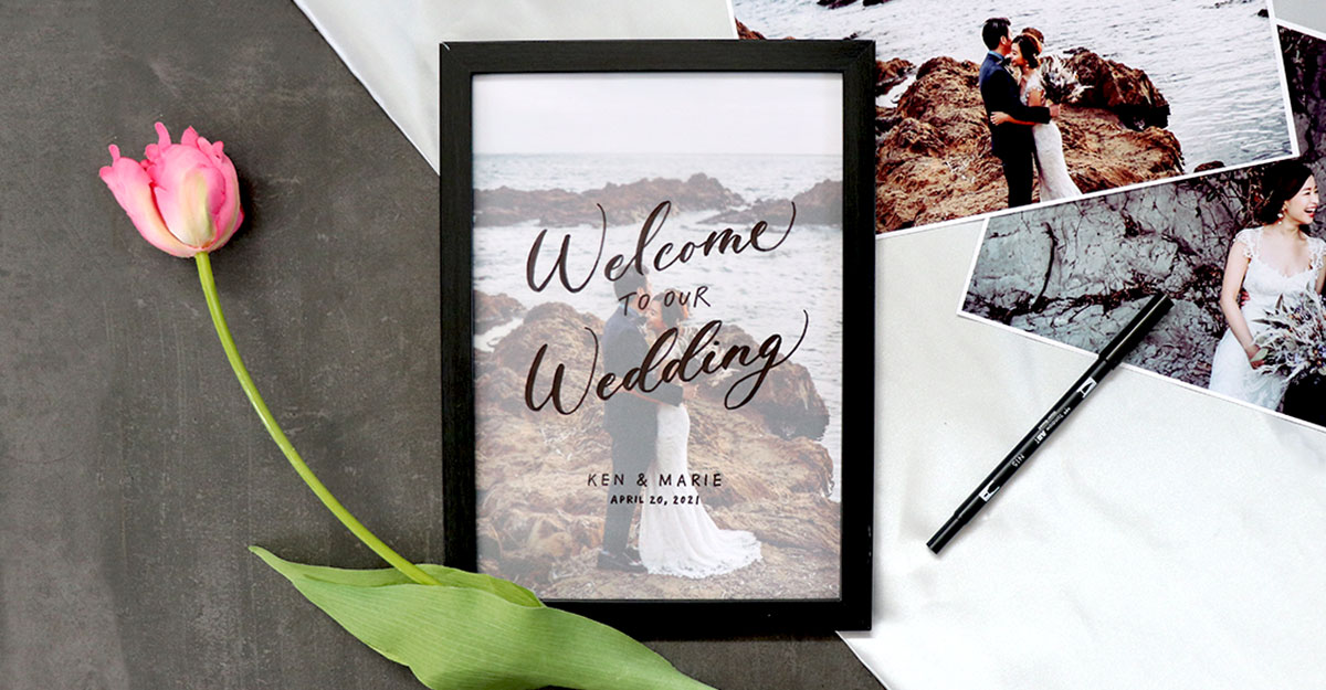 手作りとは思えない！おしゃれな結婚式ウェルカムボードの作り方８選ARCH DAYS