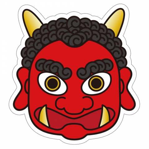 節分 オニのお面 製作キット 6枚セット ガーランド はる 通販 15201148Creema クリーマ