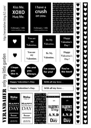 かわいい猫のイラスト入り・バレンタインデーの短冊熨斗紙 のし 、メッセージカードのデザイ イラストボックス「プレミアム」テンプレート