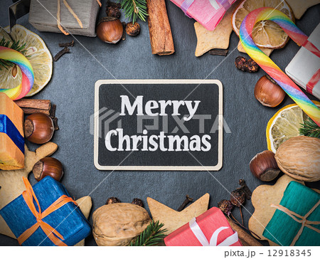 クリスマス 手描き素材 黒板イラスト - No: 1253915無料イラスト・フリー素材なら「イラストAC」