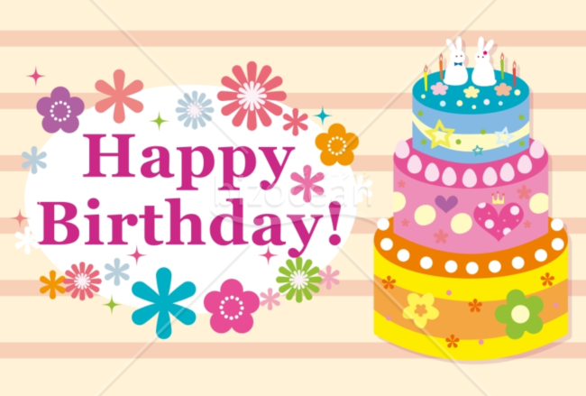 誕生日カード ユニコーンの無料誕生日カードテンプレート 1323 - デザインAC