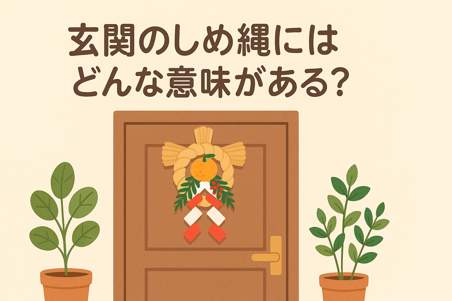 正月飾りは玄関ドアの内側でもいいの？マンションでお困りの方shinji-blog