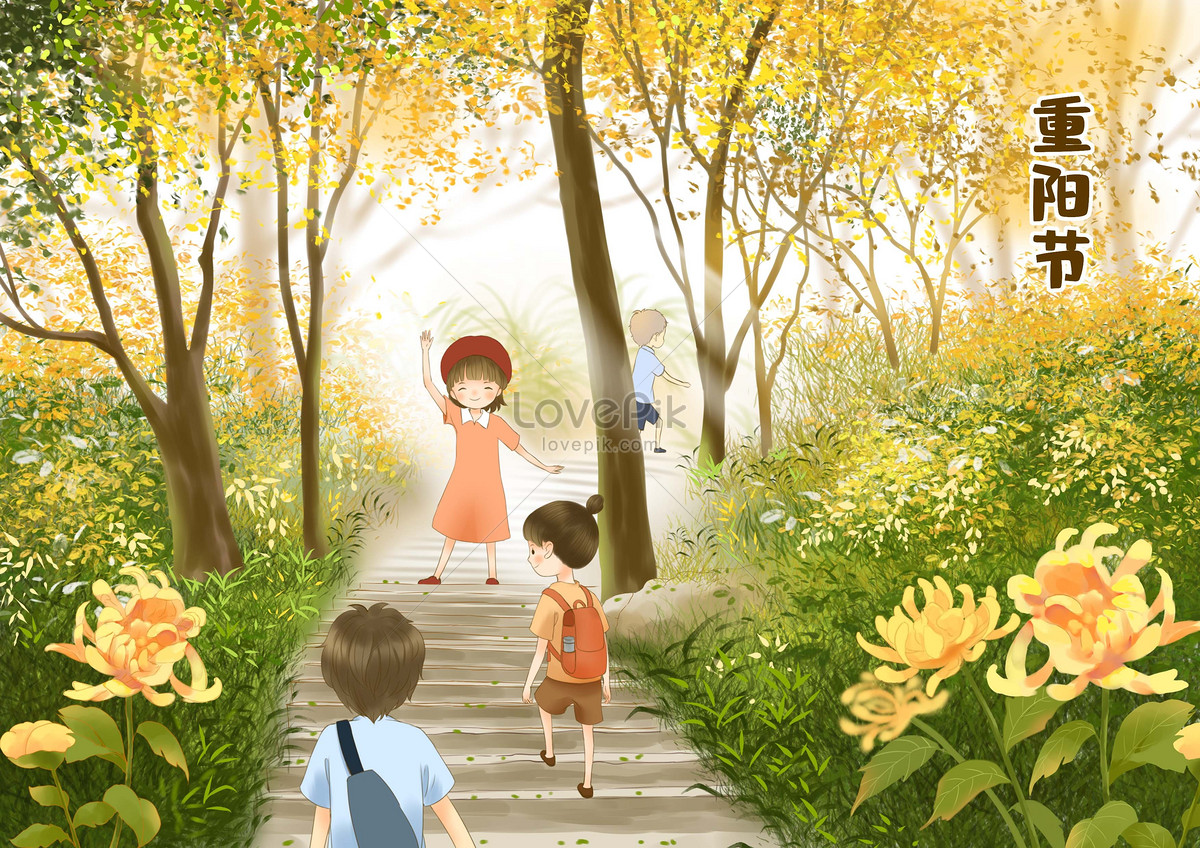 菊の節句・重陽の節句 白黒9月9日のイラスト 今日は何の日?～記念日イラスト素材～