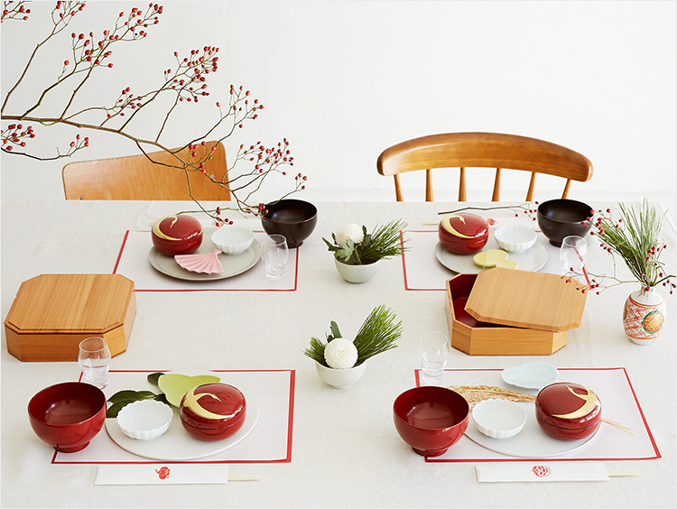 お正月のテーブルコーディネート 大人の新年会！kameyo 料理家 かめ代