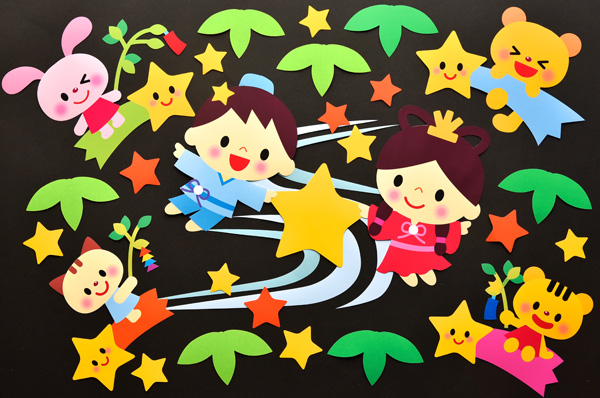 壁面飾り ☆七夕☆ - くれよん'S GALLERYminne byGMOペパボ 国内最大級のハンドメイド・手作り通販サイト