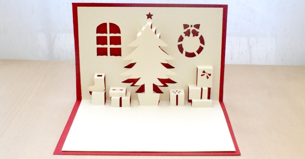 pop-up card Snowflakes2スノーフレークのポップアップカード