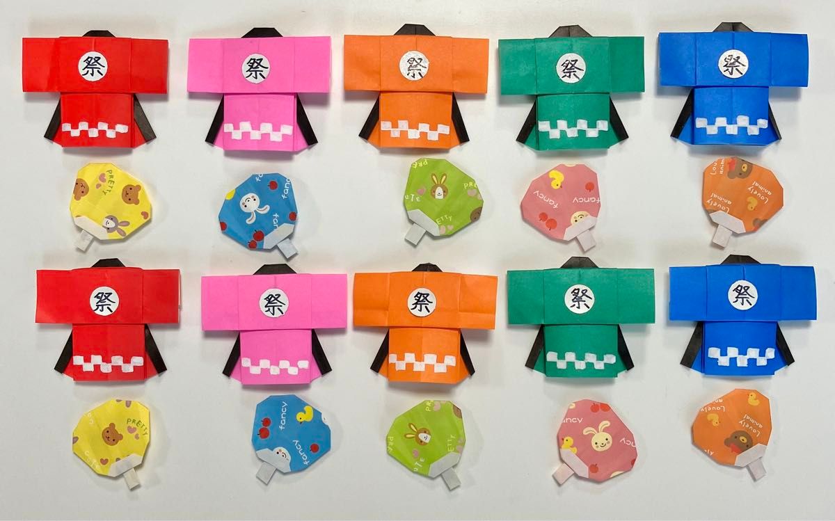 折り紙で簡単な法被を作る方法