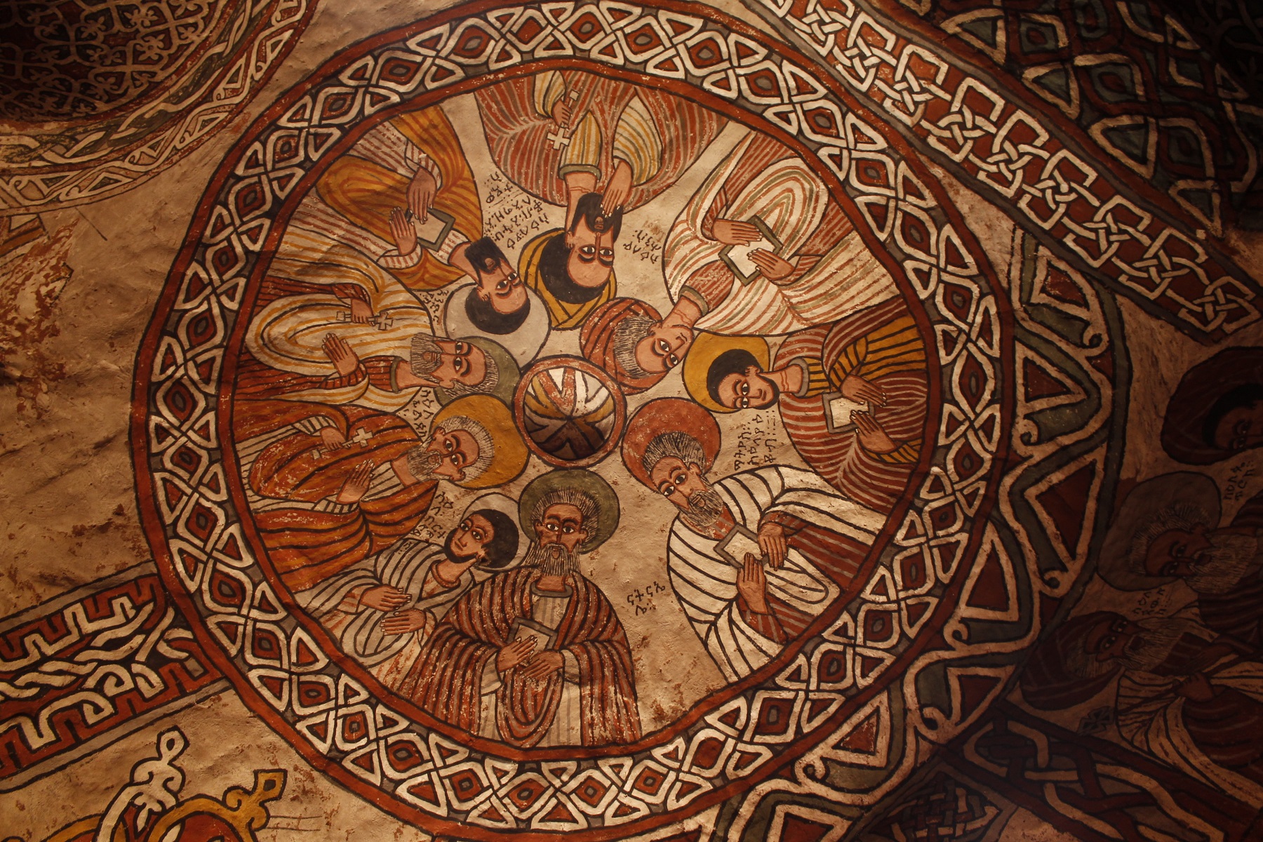 エチオピア正教イコン 中 <アフリカの雑貨：アフリカ雑貨アザライ