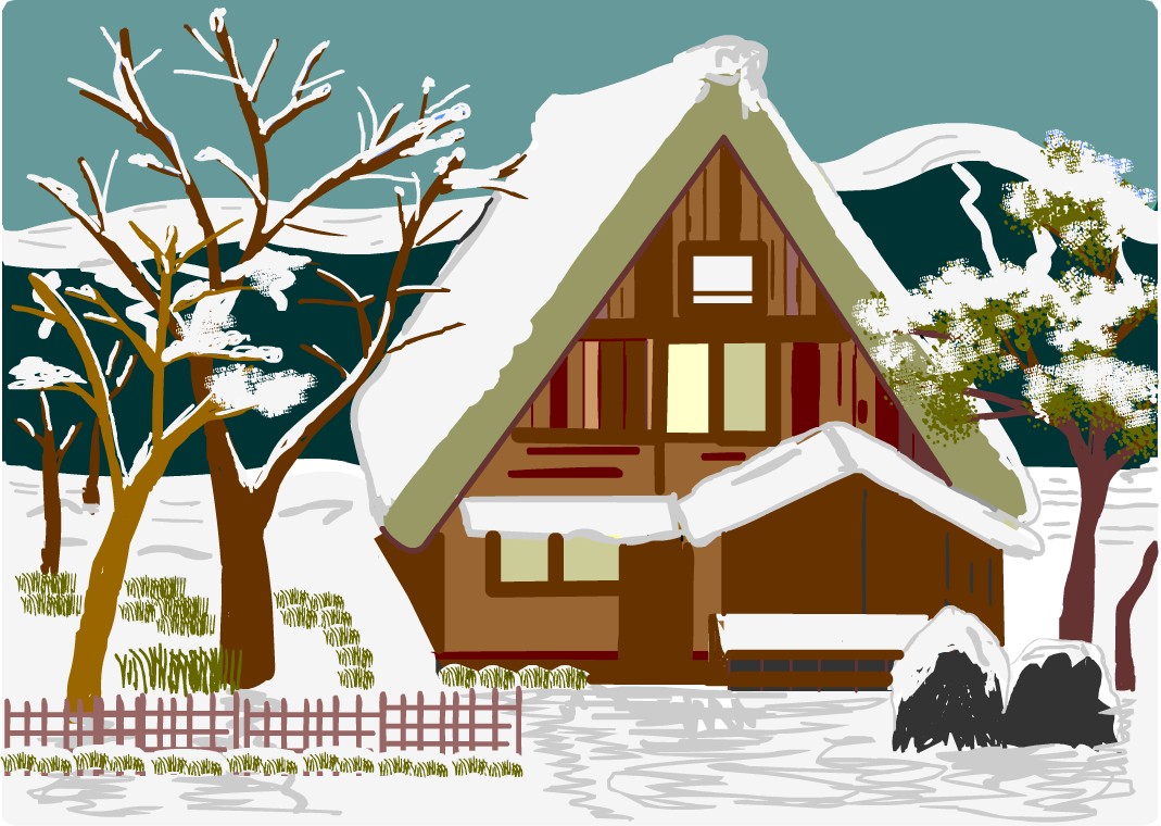 生活・保育・冬 雪だるま雪ん子のかわいいフリーイラストフタバのフリーイラスト