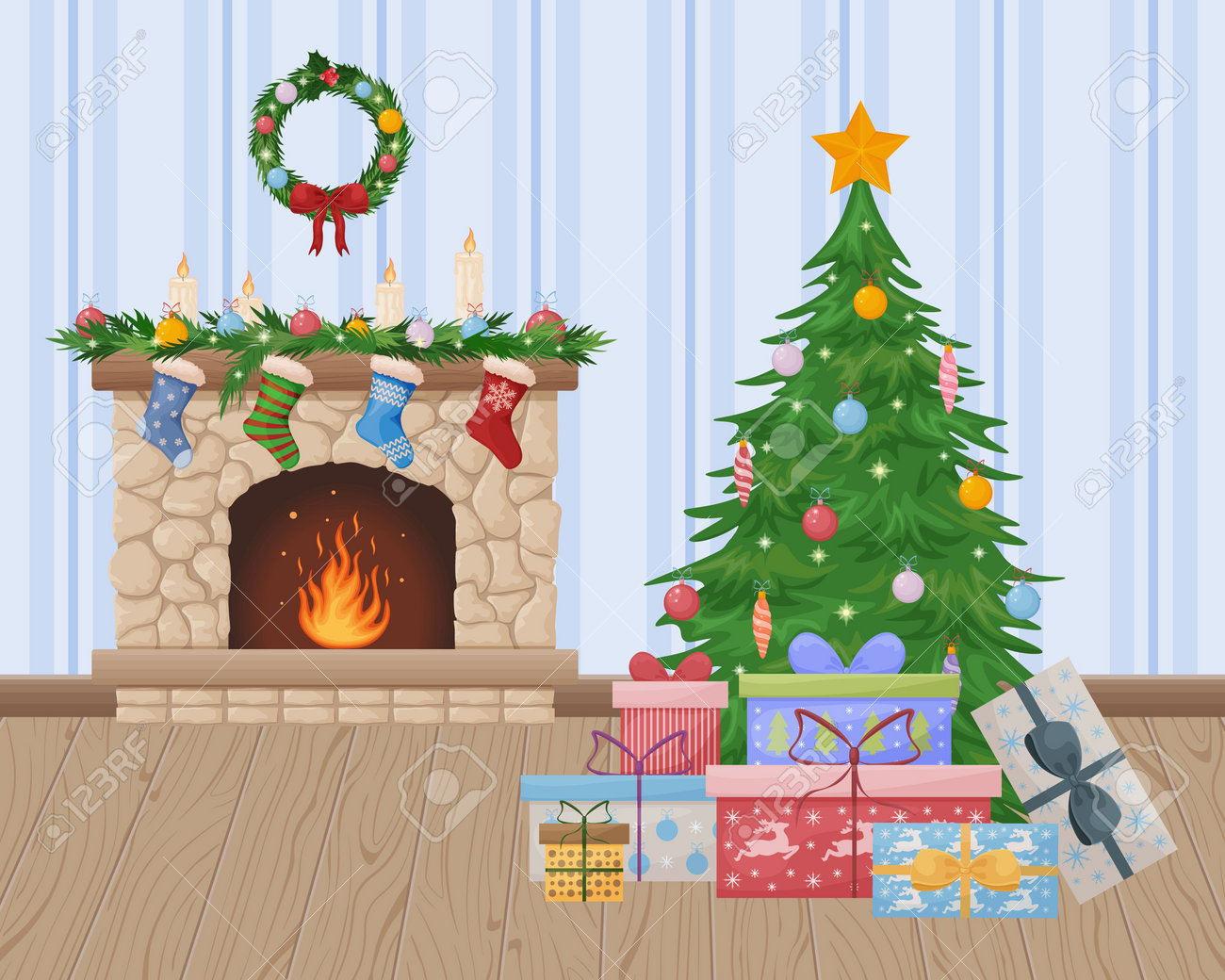 568 クリスマス 部屋 High Res Illustrations - Getty Imagesクリスマス テーブル, クリスマスツリー,クリスマス 飾り付け