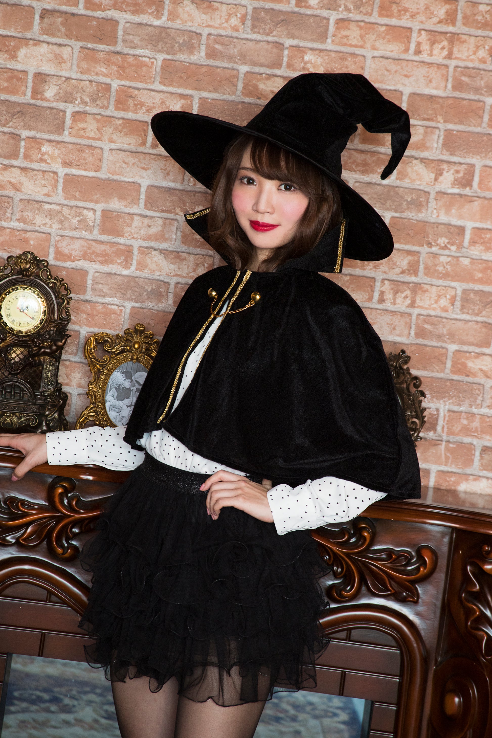 プチプラコスプレ レディース ハロウィン仮装 巫女 魔女 衣装 スカート 女性 コスプレ コスチューム コスプレ衣装 大人用 オレンジ通販