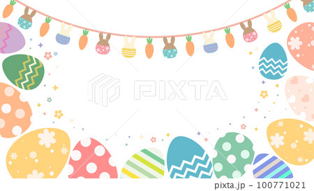 3.6フィート 人工イースターエッグガーランド ライト付き スプリングガーランド フォームエッグと緑の葉 人工イースターエッグとミッイースターガーランドを簡単手作り！パーティーの飾りにもおすすめ！ココシレル