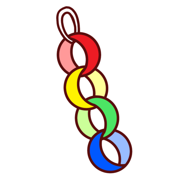 かわいい七夕のフレーム：イラスト無料