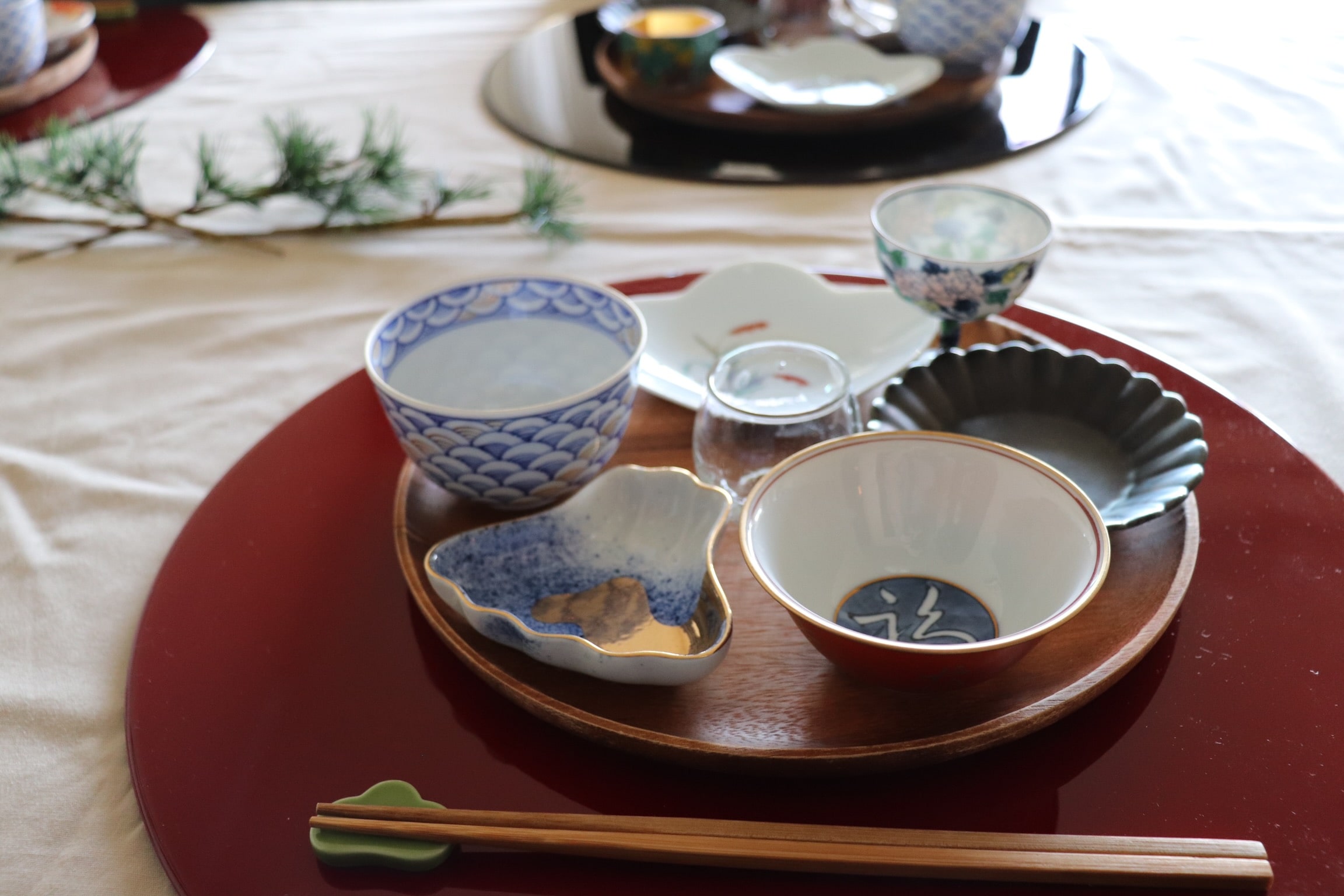 夫の縁起が‥苦笑 手作りワンプレートおせち＆お正月テーブルコーディネート — りすと私と暮らし