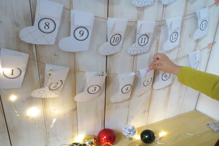 折り紙で手作り♪アドベントカレンダー作り方