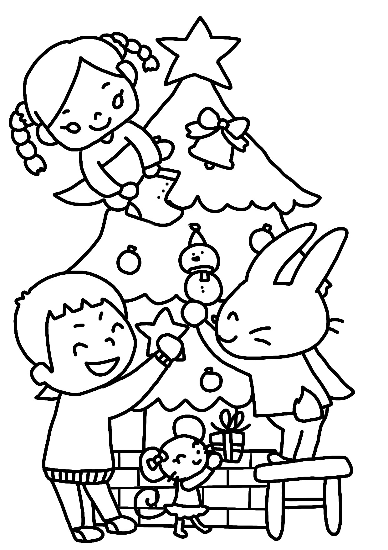 無料の塗り絵「クリスマスツリー」の検索結果 - ぬりえやさんドットコム